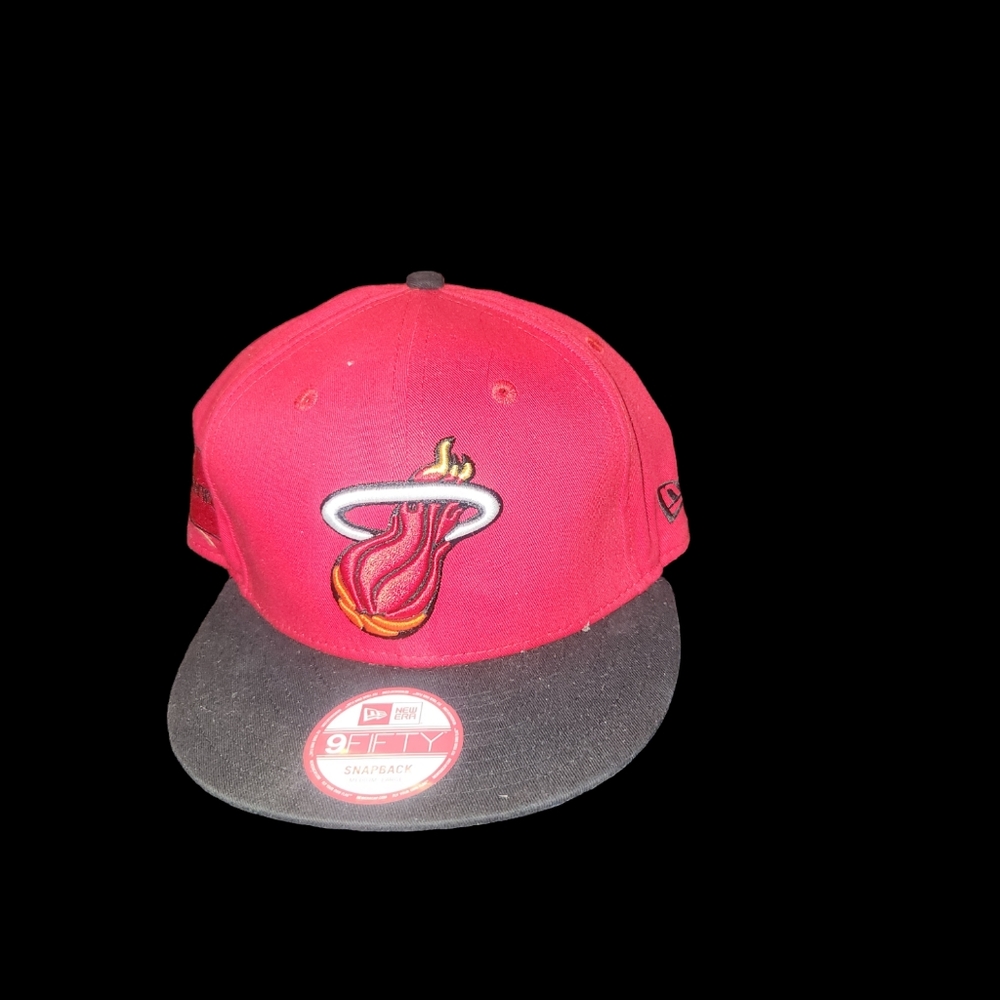 New Era NBA Hardwood Classics Miami Heat Red Snapback Hat Med/large